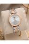 Women's Wristwatch Rose Gold-Silver Color Casual and Stylish Combination Japanese Machine Gift Boxed - 2