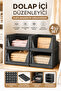 4-Piece Closet Organizer - Foldable Sliding Shelf Stackable Clothing Organizer