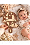 Baby Monthly Memory Card 1-12 Months Balloon Model Wooden Photo Shooting Set with Interchangeable Numbers - 2