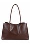 Women's Bitter Brown Business School Shoulder Large Tote Bag - 5