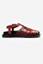 Thames Red Genuine Leather Women's Sandals - 4