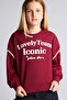 Relax Fit Crew Neck Printed Sweatshirt for Girls I0709A826Au - 4