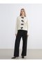 Alita City with a Difference in Color, Lcwaikiki Classic White Knitwear Plain Women's Cardigan - 2