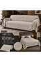 Multi-Purpose Sofa Cover 180 × 215 cm Tufted Woven Sofa Throw and Bedspread