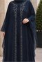 Chiffon Dress with Cape Detail 20986 - 3
