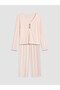 Ozmarka New Season Pink V-Neck Women's Pajama Set - 5