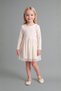 Cotton Embroidered Long Sleeve Ribbed Ecru Dress Baby Girl I3585A526Au