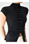 Women's Buttoned Draped Look Cardigan - 2