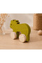 Wooden Honey Toy Lion Natural Handmade Toy - 3