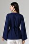 Women's Modal Slit Detailed Spanish Sleeve Blouse - 8