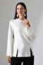 Women's Modal Slit Detailed Spanish Sleeve Blouse - 5