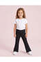 Girls Black Flared Jeggings - 2