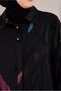 Patterned Satin Jacquard Tunic 21043 - 3