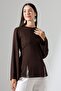 Women's Modal Slit Detailed Spanish Sleeve Blouse - 4