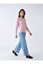 Nevavm Oval Collar Self-Patterned Women's Knitwear Sweater with a Difference - 2