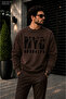 Men's Nyc Brooklyn City Map Printed Cycling Round Neck Casual Sweatshirt