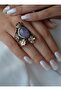 Special Design Ring with Amethyst Stone -