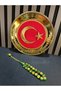 Gold Leafed Tesbi̇rh Maskot Efe Wrist Length 14mm