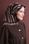 Mixed Patterned Jacquard Sura Silk Scarf 9607Ds - 4