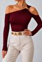 Asymmetrical Shoulder Detail Long Sleeve Blouse Jt9687 - 2