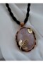 Pink Quartz Design Necklace -