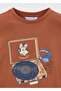 Boy's Printed Long Sleeve Interactive T-Shirt 4015 - 3