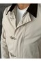 Leather Collar Accessory Detailed Jacket S - Stone - 6