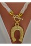 Bead pearl necklace - multicolored - - 2