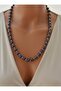 Black Pearl Design Necklace- - 4