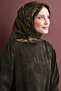 Mixed Patterned Jacquard Sura Silk Scarf 9607Ds - 2
