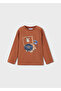 Boy's Printed Long Sleeve Interactive T-Shirt 4015 - 2