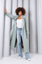 Women's Hakim High Collar Oversize Trench Coat - 4