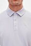 Slim Fit Galactic Lilac Pique Textured Polo T-Shirt - 3