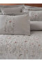 Verona Embroidered Cotton Satin Double Duvet Cover Set - 4