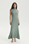 Çağla Viscose Blended Ribbed Knitwear Dress - 7
