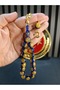 Gold Leafed Tesbi̇rh Maskot Efe Wrist Length 14mm - 3