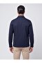 Navy Blue Regular Fit Men's Shirt with Front Pockets - 3