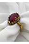 Adjustable Ring with Agate Stone- - 2