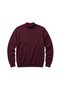 Men's Large Size Burgundy Half Fisherman Cotton Sweater 3Xl-4Xl-5Xl-6Xl - 4