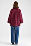 Spanish Style Loose Cotton Shirt Bordo 9365 - 8