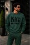 Men's Nyc Brooklyn City Map Printed Cycling Round Neck Casual Sweatshirt