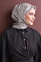 Monogram Patterned 100% Sura Silk Scarf 9636Ds - 3