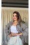 Plaid Bomber Coat Jacket - 2