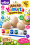 Wooden 3-Piece Easter Egg Paintable Educational Hobby and Decoration Activity Material