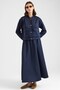 Torba Pocket Detailed Jacket Skirt Double Scuba Set Dark Blue 9469-Tk - 5