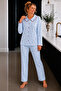 Raporlu Viscose Long Sleeve Patterned Pajama Set - 2