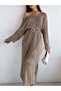 Tri̇ko Dress with Ribbon Detail - 5