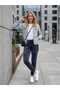 Women's Gray Color Lycra Soft Velvet Fabric Single Bottom with Belt - 4