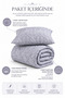 Elegant, Quilted Double Bedspread / Pique |   Gray Dual-Directional Use | Multi-Purpose Cover |   200X230 cm |   2 Pillowcases - 4