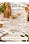 Set of 3 Diamond Handle Vacuum Gold Metal Lid Striped Pattern Square Glass Jars Kitchen Organizer 800 ml - 3